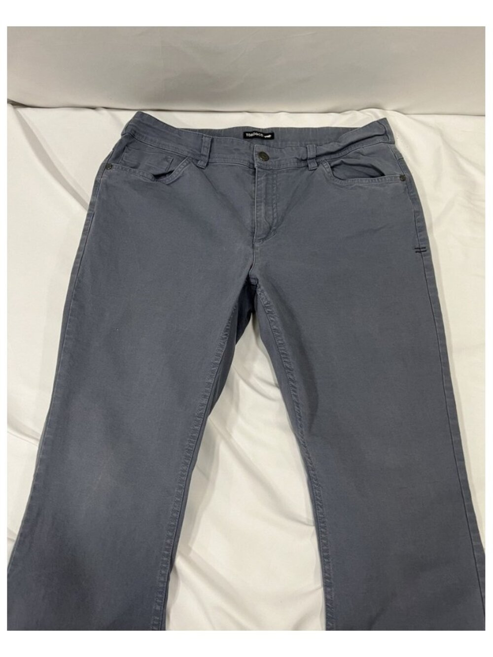 TOAD&CO Pants Size 12 Charcoal blue Grey Cotton